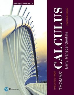 Thomas' Calculus Early Transcendentals, Single Variable Plus MyMathLab with Pearson EText -- Access Card Package 14th 9780134768519 Front Cover