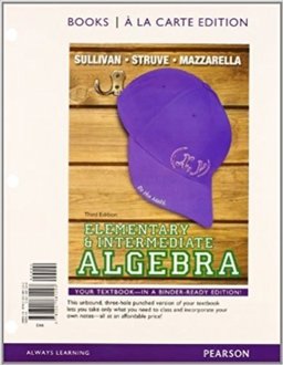 Elementary and Intermediate Algebra, Books a la Carte Edition Plus MyMathLab -- Access Card Package