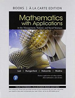 Mathematics with Applications in the Management, Natural, and Social Sciences, Books a la Carte