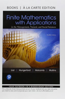 Finite Mathematics with Applications in the Management, Natural, and Social Sciences, Books a la Carte Edition