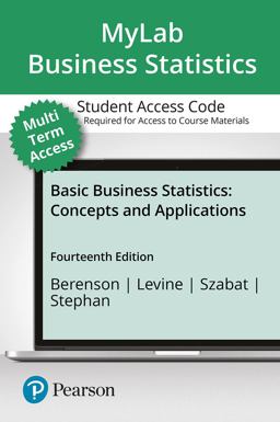 Basic Business Statistics Mystatlab With Pearson Etext Standalone Access Card:  9780134780603 Front Cover