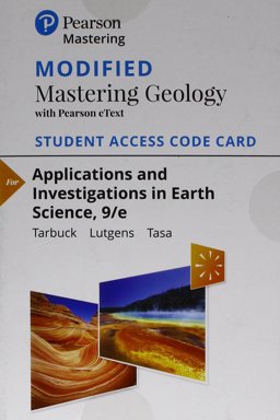 Modified Mastering Geology with Pearson EText -- Standalone Access Card -- for Applications and Investigations in Earth Science Modified Mastering Geology with Pearson EText -- Standalone Access Card -- for Applications and Investigations in Earth Science