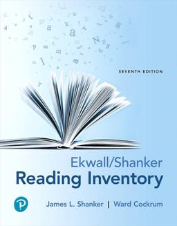 Ekwall/ Shanker Reading Inventory:  9780134802015 Front Cover