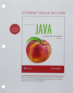 Starting Out with Java From Control Structures Through Objects, Student Value Edition 7th 9780134802817 Front Cover
