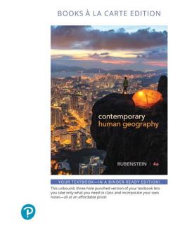 Contemporary Human Geography, Books a la Carte Plus MasteringGeography with Pearson EText -- Access Card Package