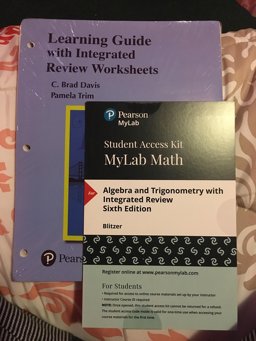 Algebra and Trigonometry with Integrated Review, Books a la Carte Edition, Plus Mylab Math with Pearson EText and Worksheets -- 24-Month Access Card Package