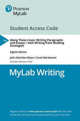 MyLab Writing with Pearson EText Access Code for along These Lines