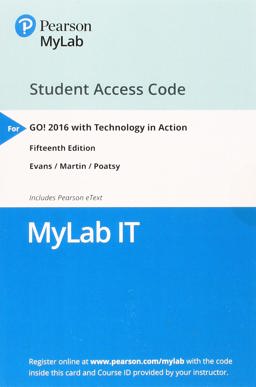MyLab IT with Pearson EText -- Access Card -- for GO! 2016 with Technology in Action