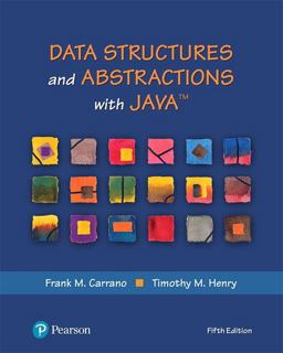 Data Structures and Abstractions With Java:  9780134831695 Front Cover