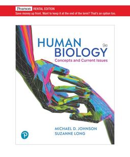 HUMAN BIOLOGY:CONC.+CURRENT ISSUES-TEXT  9780134834085 Front Cover