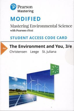 Mastering Environmental Science with Pearson EText Access Code for Environment and You 3rd 9780134838755 Front Cover
