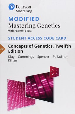 Modified MasteringGenetics with Pearson EText -- Standalone Access Card -- for Concepts of Genetics 12th 9780134839707 Front Cover