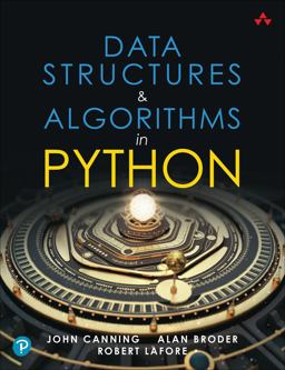 Data Structures and Algorithms in Python  9780134855684 Front Cover