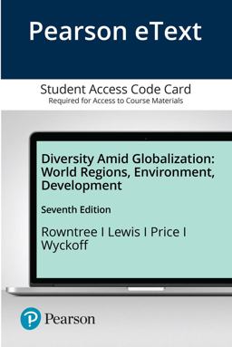 Diversity amid Globalization World Regions, Environment, Development 7th 9780134857244 Front Cover