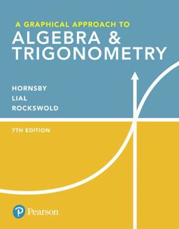 Graphical Approach to Algebra and Trigonometry Plus MyMathLab with Pearson EText -- Access Card Package 7th 9780134862187 Front Cover