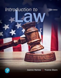 Introduction to Law:  9780134868240 Front Cover