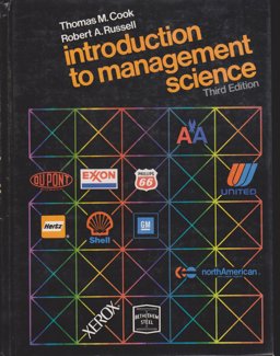 Introduction to Management Science Introduction to Management Science