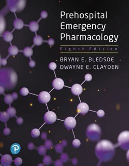 Prehospital Emergency Pharmacology 8th 9780134874098 Front Cover