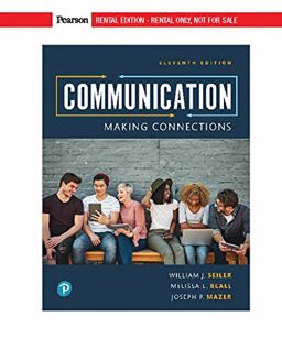 COMMUNICATION:MAKING CONNECTIONS  9780134874722 Front Cover