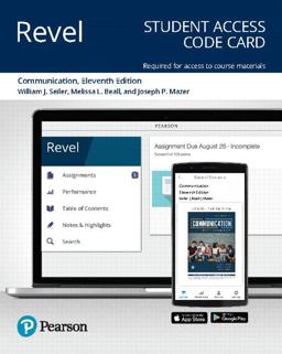 COMMUNICATION:MAKING...-REVEL ACCESS  9780134890371 Front Cover