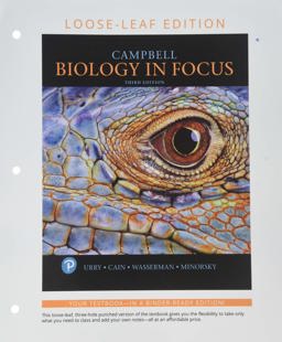 Campbell Biology in Focus, Loose-Leaf Edition 3rd 9780134895727 Front Cover