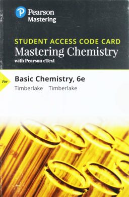 Mastering Chemistry with Pearson EText -- Standalone Access Card -- for Basic Chemistry