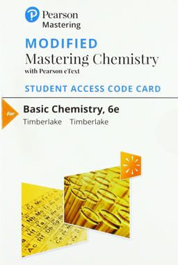 Modified Mastering Chemistry with Pearson EText -- Standalone Access Card -- for Basic Chemistry 6th 9780134987149 Front Cover