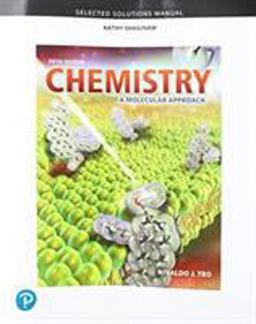 Student Selected Solutions Manual for Chemistry A Molecular Approach 5th 9780134989822 Front Cover