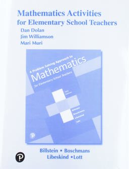 Activities Manual for a Problem Solving Approach to Mathematics for Elementary School Teachers