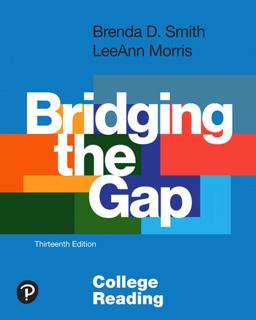 Bridging the Gap: College Reading  9780134996318 Front Cover