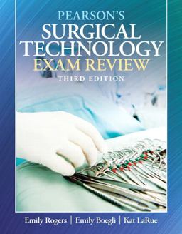 Pearson's Surgical Technology Exam Review 3rd 9780135000489 Front Cover