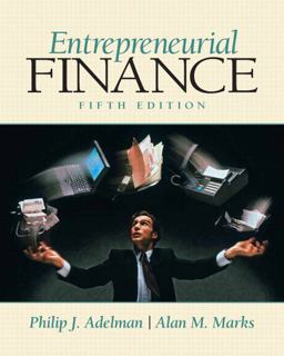 Entrepreneurial Finance 5th 9780135025291 Front Cover