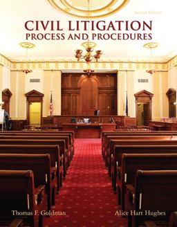 Civil Litigation Process and Procedures 2nd 9780135109434 Front Cover