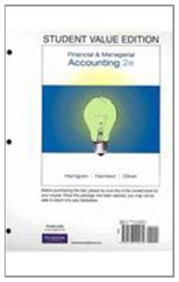 Student Value Edition for Financial and Managerial Accounting Plus MyAccountingLab Student Access Code Card Package