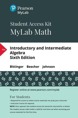 Introductory and Intermediate Algebra -- Mylab Math with Pearson EText Access Code