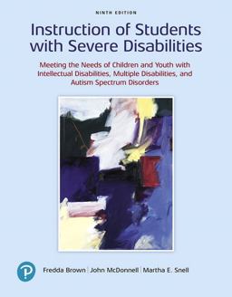 Instruction of Students with Severe Disabilities 9th 9780135116340 Front Cover