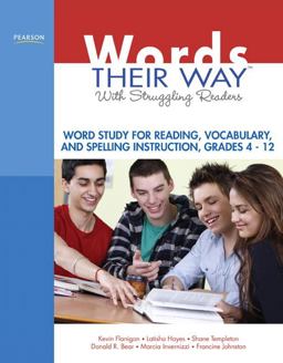 Words Their Way with Struggling Readers Word Study for Reading, Vocabulary, and Spelling Instruction, Grades 4 - 12  9780135135211 Front Cover