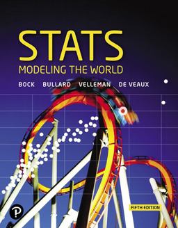 Stats Modeling the World + Mylab Statistics with Pearson EText 5th 9780135168479 Front Cover