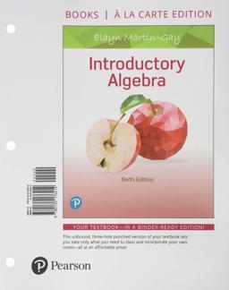 INTRODUCTORY ALGEBRA (LOOSELEAF)  9780135176412 Front Cover