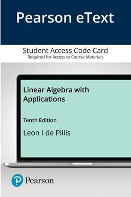 Linear Algebra with Applications 10th 9780135181638 Front Cover