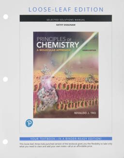 Selected Solutions Manual for Principles of Chemistry
