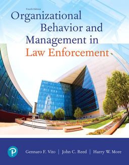 Organizational Behavior and Management in Law Enforcement:  9780135186206 Front Cover