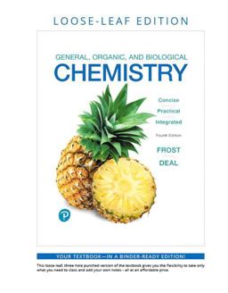 General, Organic, and Biological Chemistry, Loose-Leaf Plus Mastering Chemistry with Pearson EText -- Access Card Package