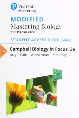 Modified Mastering Biology with Pearson EText -- Standalone Access Card -- for Campbell Biology in Focus 3rd 9780135191811 Front Cover