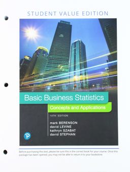 Basic Business Statistics Loose Leaf Edition Plus MyStatLab with Pearson EText -- Access Card Package