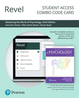 Revel for Mastering the World of Psychology A Scientist-Practitioner Approach -- Combo Access Card 6th 9780135192870 Front Cover