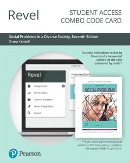 Revel for Social Problems in a Diverse Society -- Combo Access Card 7th 9780135193457 Front Cover