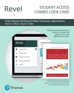 Revel for Public Relations Writing and Media Techniques -- Combo Access Card