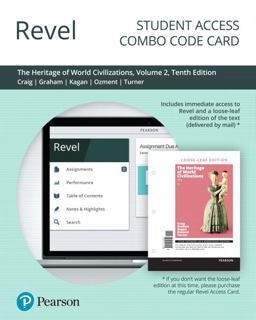 Revel for the Heritage of World Civilizations, Volume 2 -- Combo Access Card