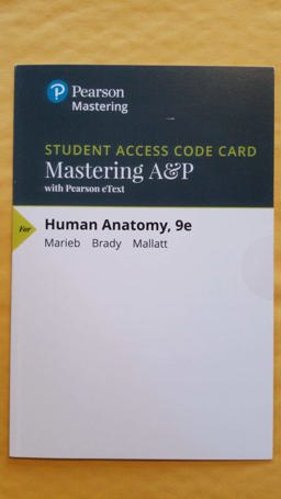 Mastering a and P with Pearson EText -- ValuePack Access Card -- for Human Anatomy Mastering a and P with Pearson EText -- ValuePack Access Card -- for Human Anatomy